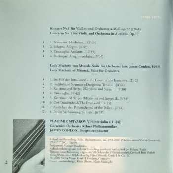 CD Dmitri Shostakovich: Violin Concerto No.1 / Lady Macbeth Of Mtsensk - Suite 317009
