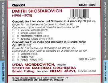CD Dmitri Shostakovich: Violin Concertos No 1 Op.99 · No 2 Op.129 294296