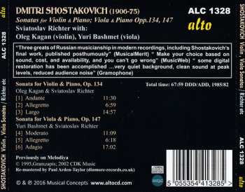CD Dmitri Shostakovich: Sonata For Violin & Piano, Op.134 / Sonata For Viola & Piano, Op.147 147409