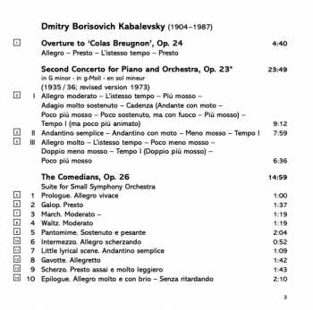 CD Dmitry Kabalevsky: Piano Concerto No. 2, Piano Concerto No. 3, Colas Breugnon Overture, The Commedians 290455