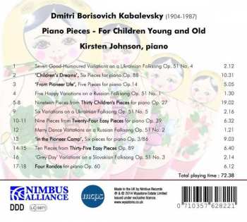 CD Dmitry Kabalevsky: Piano Pieces For Children Young & Old   254548