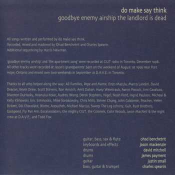 CD Do Make Say Think: Goodbye Enemy Airship The Landlord Is Dead 319700