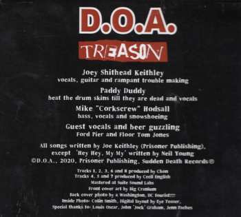 CD D.O.A.: Treason DIGI 367536