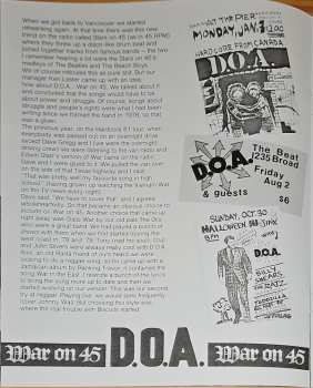 LP D.O.A.: War On 45 LTD | CLR 460181