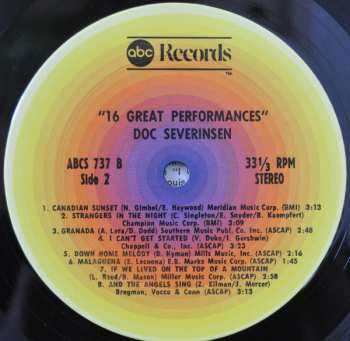 LP Doc Severinsen: Sixteen Great Performances 497975