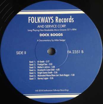 LP Dock Boggs: Legendary Singer & Banjo Player 63713