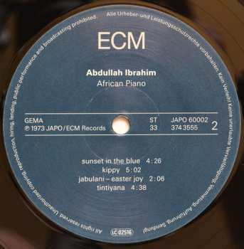 LP Dollar Brand: African Piano 78776