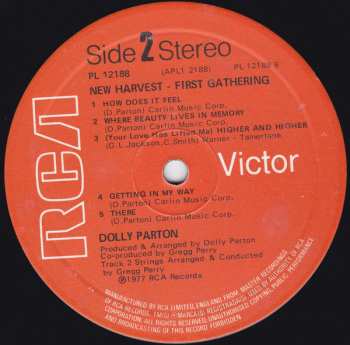 LP Dolly Parton: New Harvest ... First Gathering