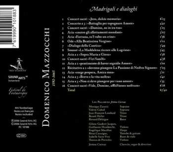 CD Domenico Mazzocchi: Madrigali E Dialoghi 320856