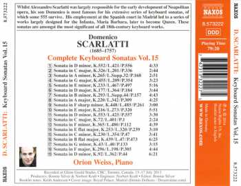 CD Domenico Scarlatti: Complete Keyboard Sonatas Vol. 15 321118