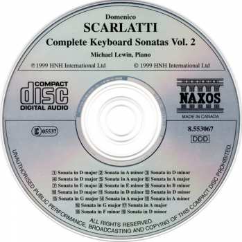 CD Domenico Scarlatti: Complete Keyboard Sonatas Vol. 2 239135