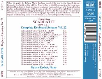 CD Domenico Scarlatti: Complete Keyboard Sonatas Vol. 22 290670