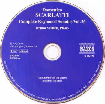 CD Domenico Scarlatti: Complete Keyboard Sonatas Vol. 26 313969