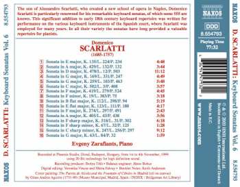 CD Domenico Scarlatti: Complete Keyboard Sonatas Vol. 6 330486