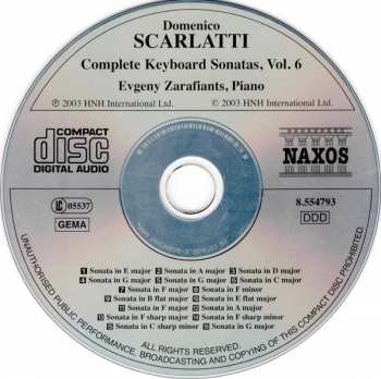 CD Domenico Scarlatti: Complete Keyboard Sonatas Vol. 6 330486