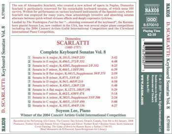 CD Domenico Scarlatti: Complete Keyboard Sonatas Vol. 8 327027