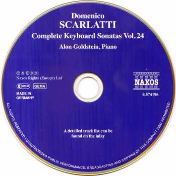 CD Domenico Scarlatti: Keyboard Sonatas Vol. 24 233730
