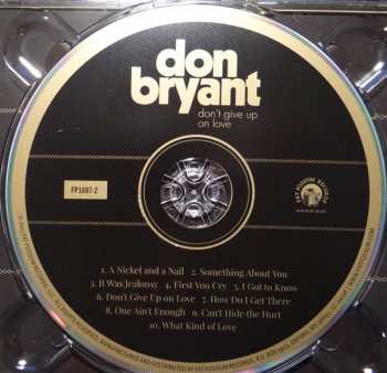 CD Don Bryant: Don't Give Up On Love 146717