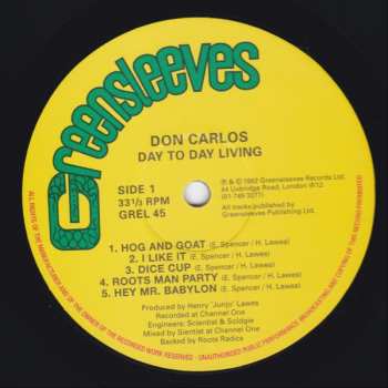 LP Don Carlos: Day To Day Living 404633