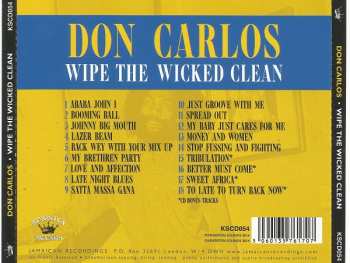 CD Don Carlos: Wipe The Wicked Clean 182033