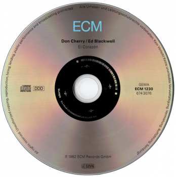 CD Don Cherry: El Corazón 306827