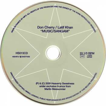 CD Don Cherry: Music / Sangam 120655
