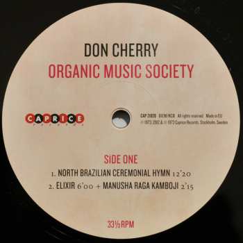 2LP Don Cherry: Organic Music Society 77058