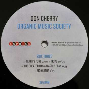 2LP Don Cherry: Organic Music Society 77058