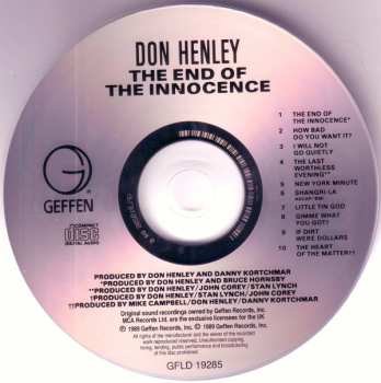 CD Don Henley: The End Of The Innocence 517789
