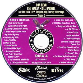 4CD Don Reno: 1963-1972 Complete King Starday Recordings Volume 3
