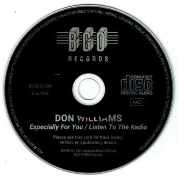 2CD Don Williams: Especially For You / Listen To The Radio / Yellow Moon 405964