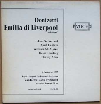 Gaetano Donizetti: Emilia Di Liverpool