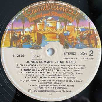 2LP Donna Summer: Bad Girls 543273