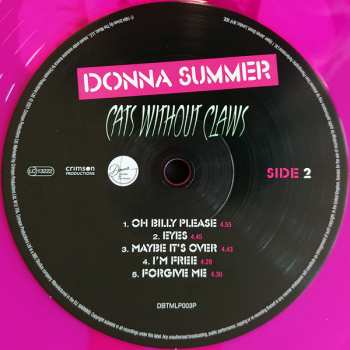 LP Donna Summer: Cats Without Claws CLR 133763