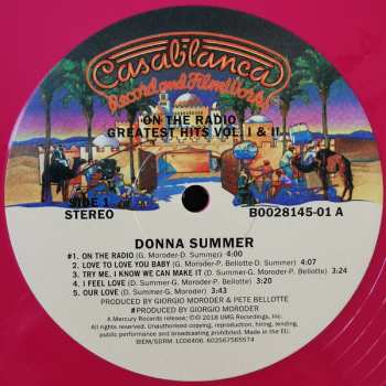 2LP Donna Summer: On The Radio: Greatest Hits Vol. I & II LTD | CLR 26264