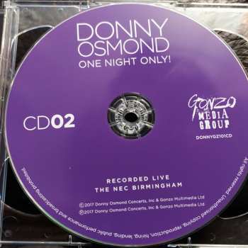 2CD Donny Osmond: One Night Only! 445885