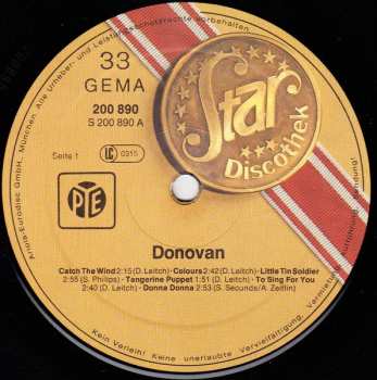 LP Donovan: Star-Discothek 392644