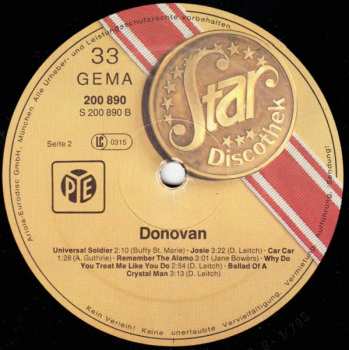 LP Donovan: Star-Discothek 392644