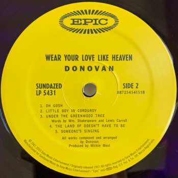 LP Donovan: Wear Your Love Like Heaven CLR 288445