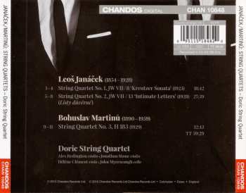 CD Doric String Quartet: Janáček String Quartet Nos 1 & 2; Martinu String Quartet No. 3 303188