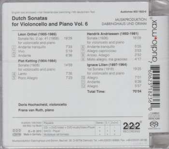 CD Doris Hochscheid: Dutch Sonatas For Violoncello And Piano Vol. 6 467473