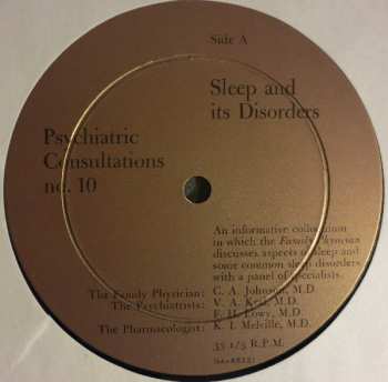 LP Dr. C. A. Johnson: Sleep And Its Disorders 495447