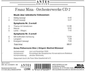 CD Dr. Franz Mixa: Orchesterwerke CD 2 529044
