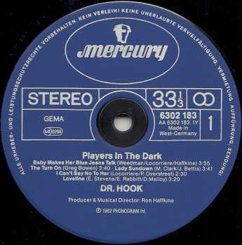 LP Dr. Hook: Players In The Dark