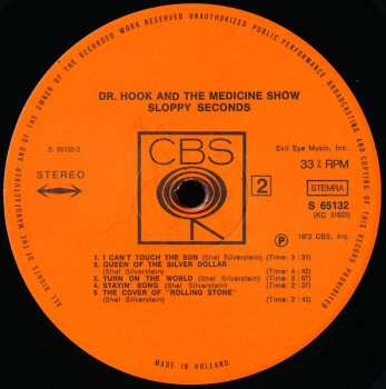 LP Dr. Hook & The Medicine Show: Sloppy Seconds