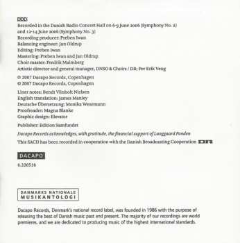 SACD DR SymfoniOrkestret: Rued Langgaard: Symphonies 2 And 3 362921