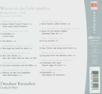 CD Dresdner Kreuzchor: Warum Is Das Licht Gegeben: Romantic Choral Music 365545