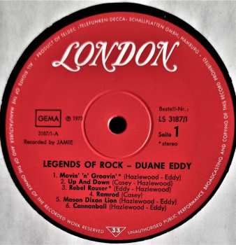2LP Duane Eddy: The Legends Of Rock 524394