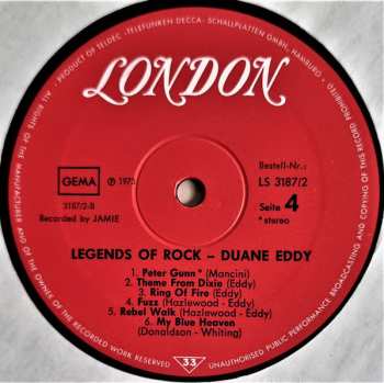 2LP Duane Eddy: The Legends Of Rock 524394