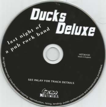 CD Ducks Deluxe: Last Night Of A Pub Rock Band 258278